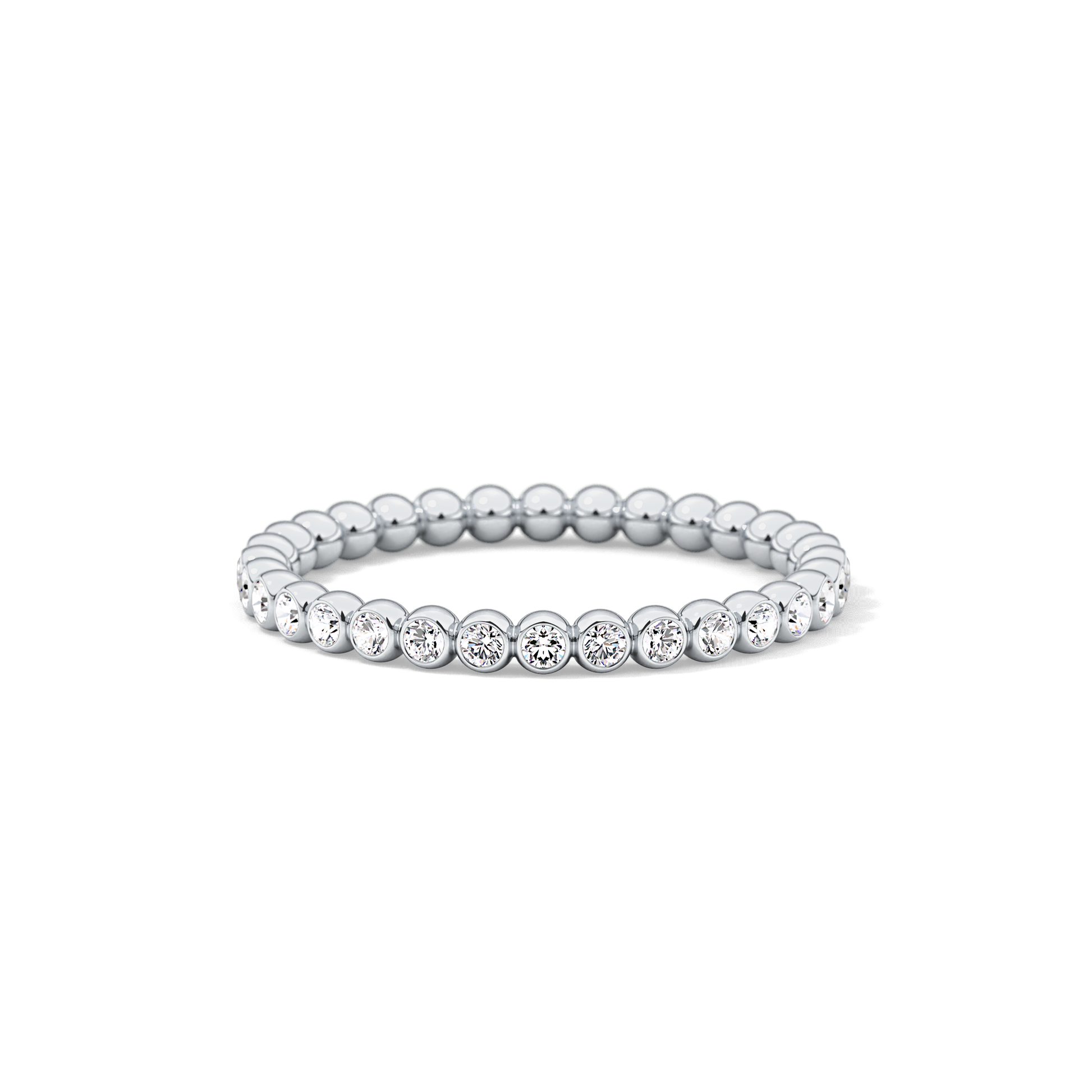 0.7 TCW Round Lab Grown Diamond Wedding Band