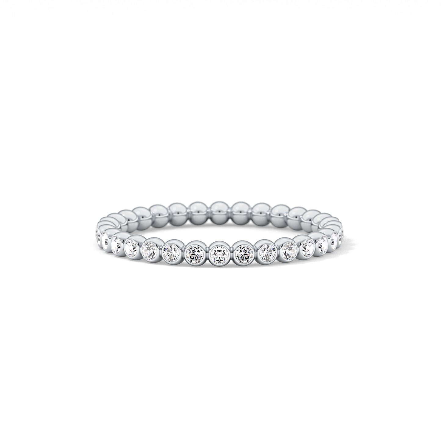 0.7 TCW Round Lab Grown Diamond Wedding Band