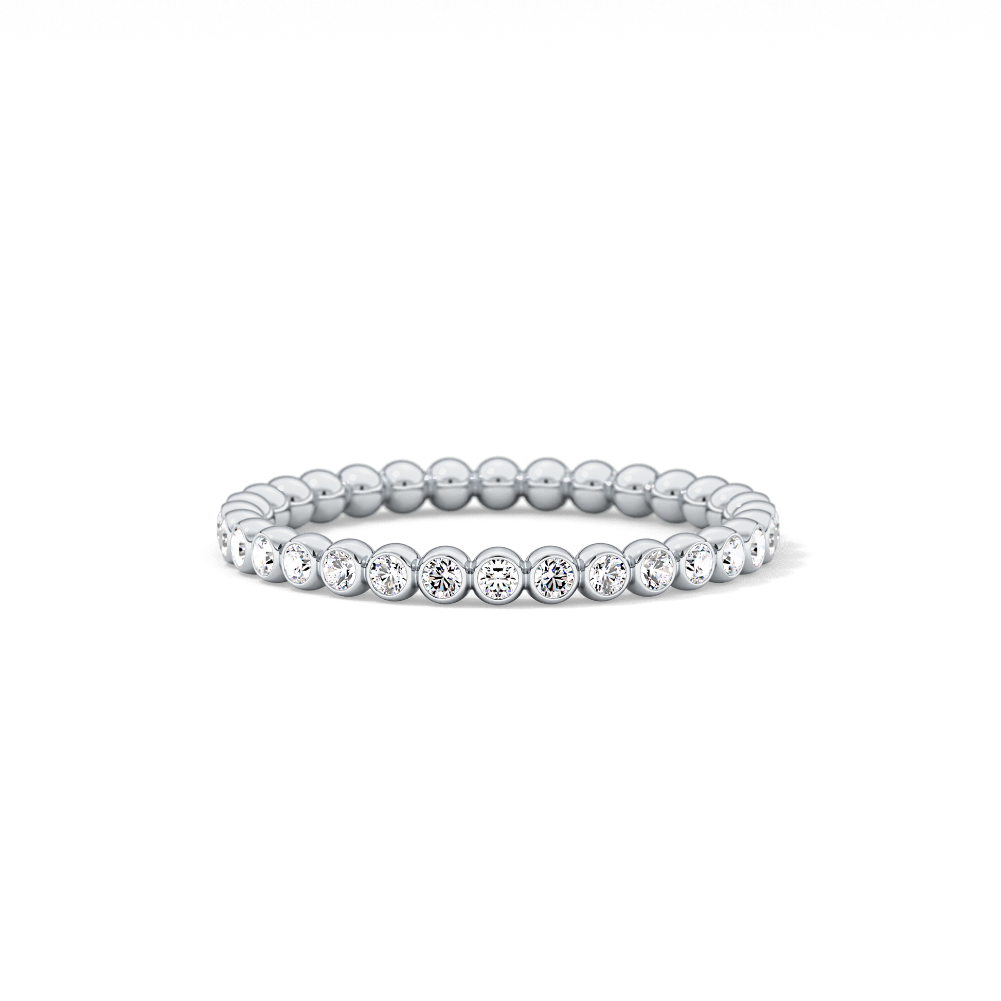 0.7 TCW Round Lab Grown Diamond Wedding Band