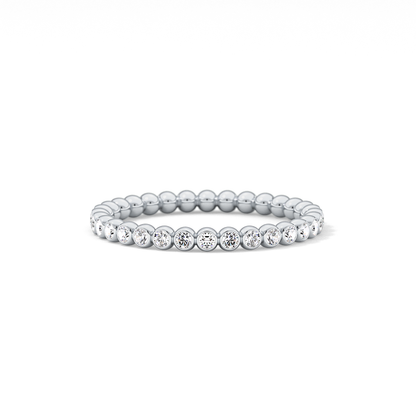 0.7 TCW Round Lab Grown Diamond Wedding Band