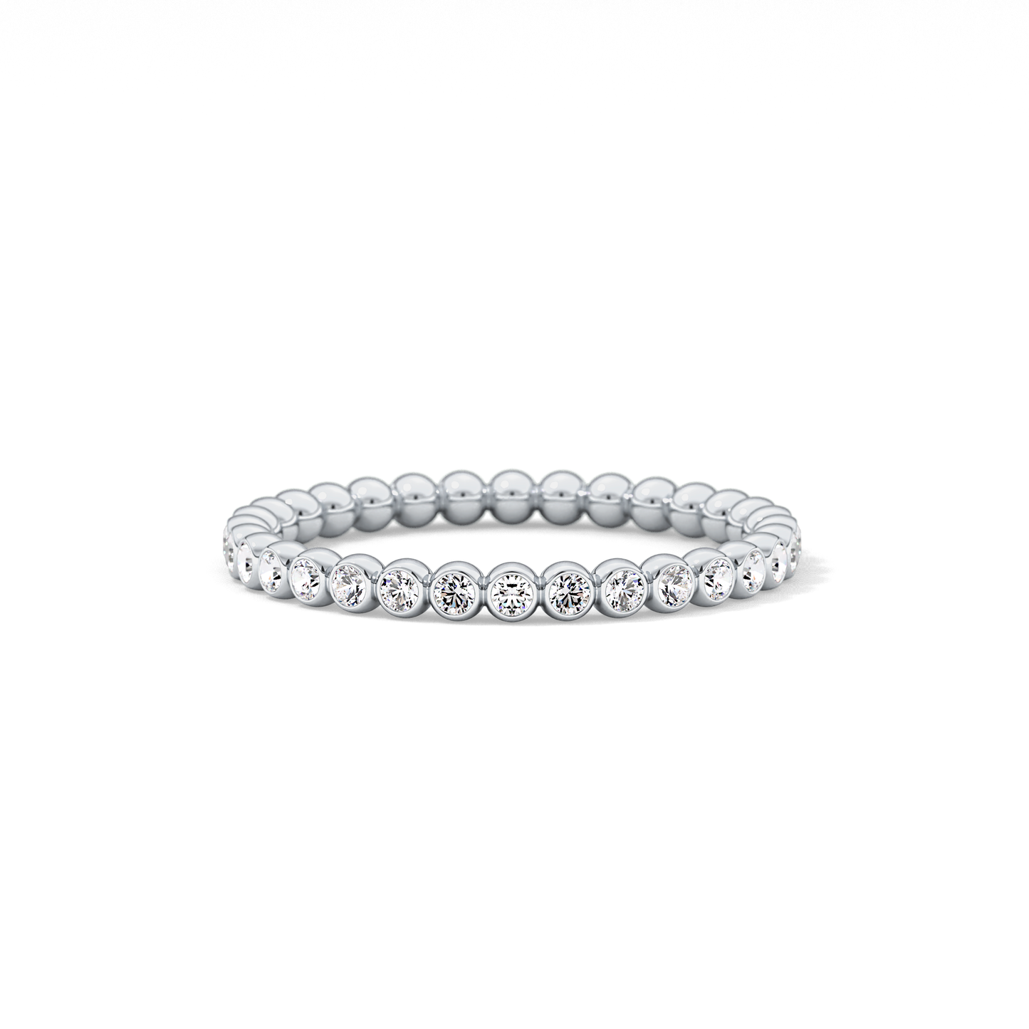 0.7 TCW Round Lab Grown Diamond Wedding Band