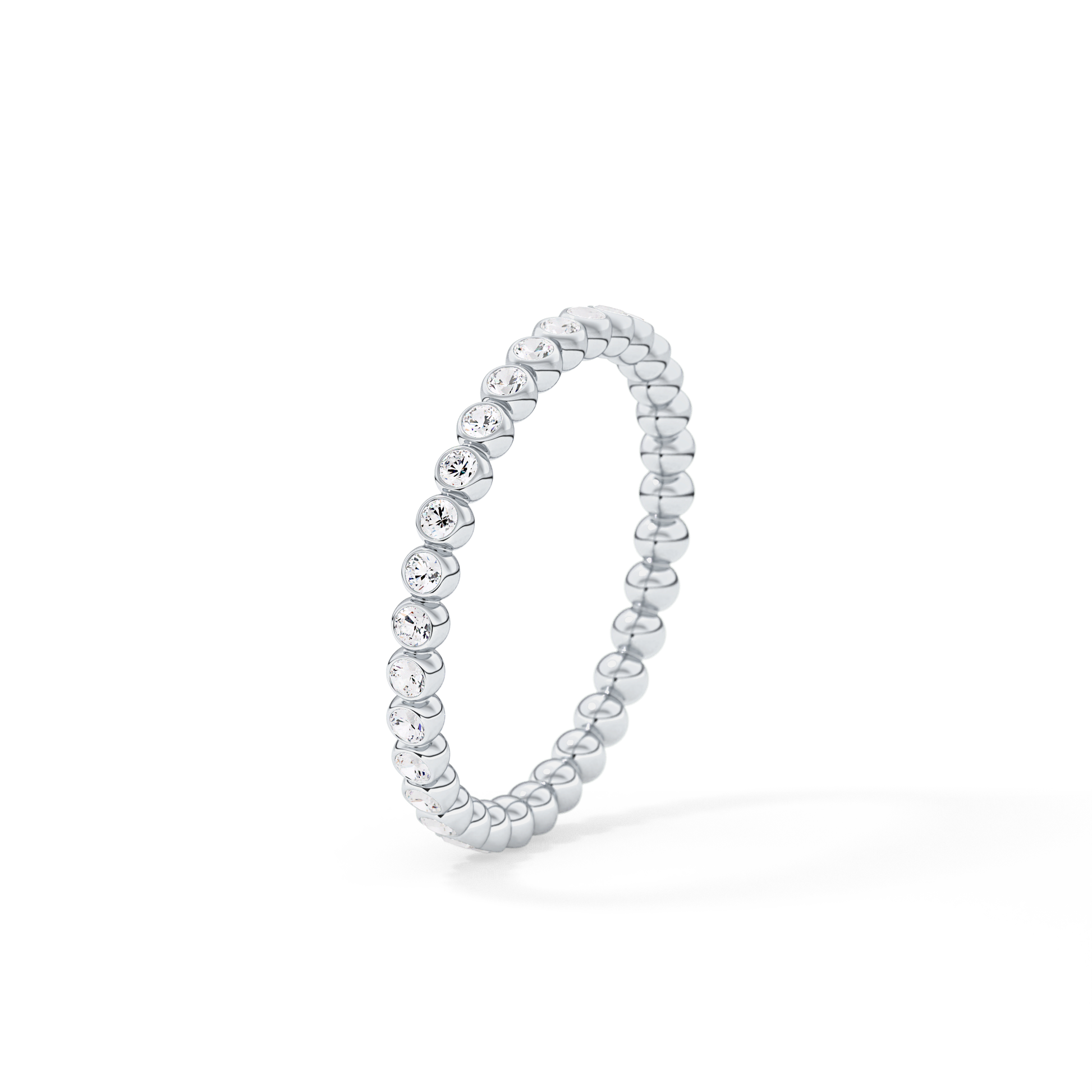 0.7 TCW Round Lab Grown Diamond Wedding Band