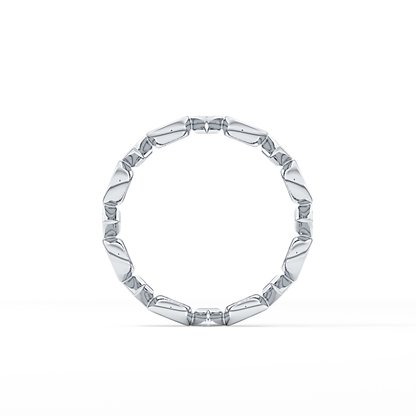 0.72 TCW Oval & Princess Lab Grown Diamond Wedding Band