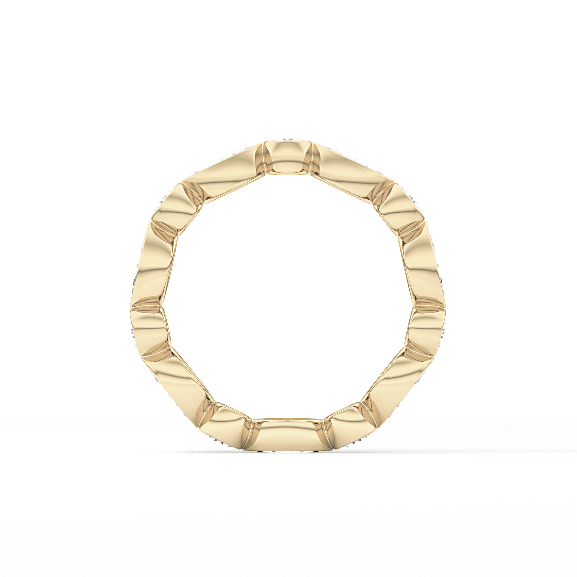 0.98 TCW Round & Marquise  Lab Grown Diamond Wedding Band