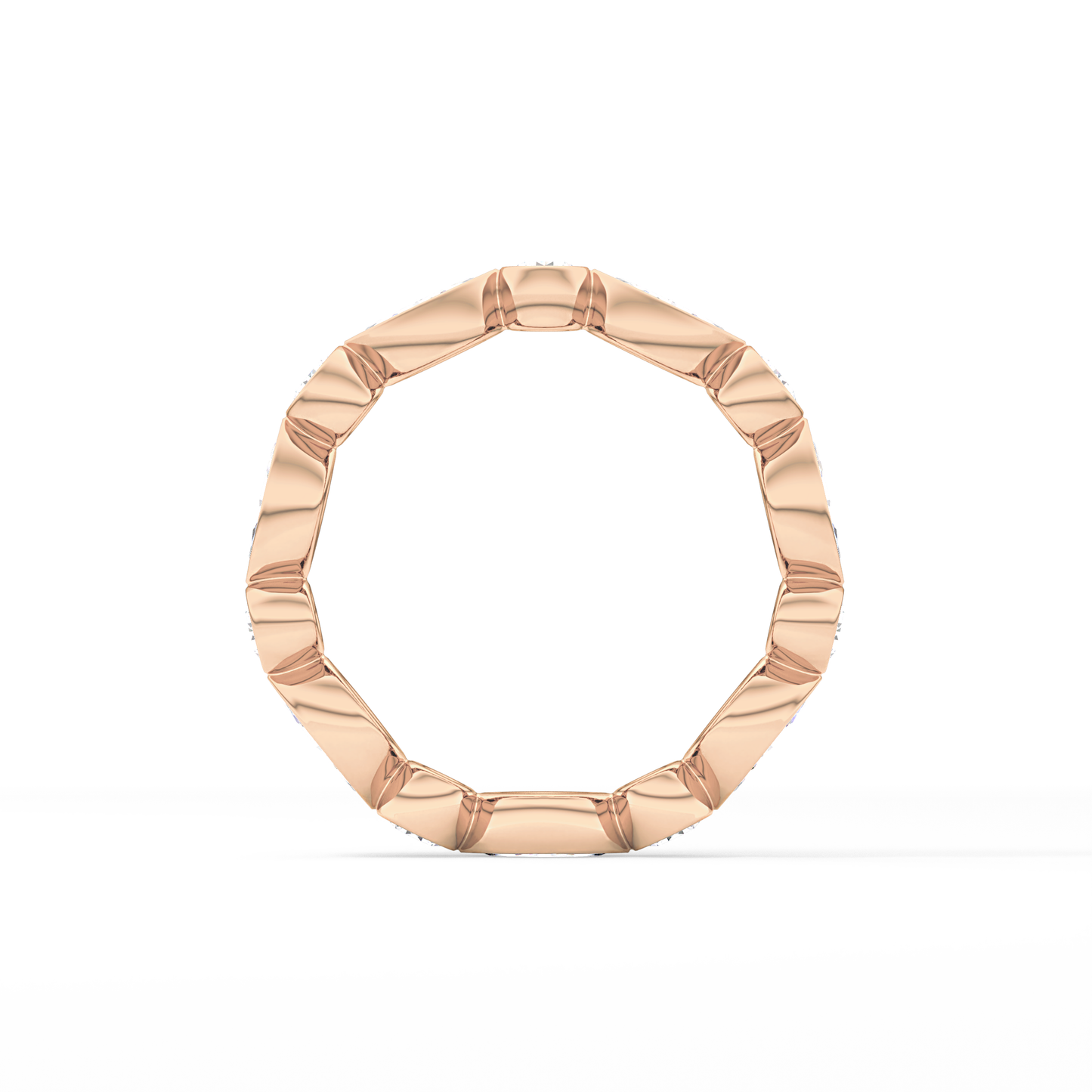 0.98 TCW Round & Marquise  Lab Grown Diamond Wedding Band