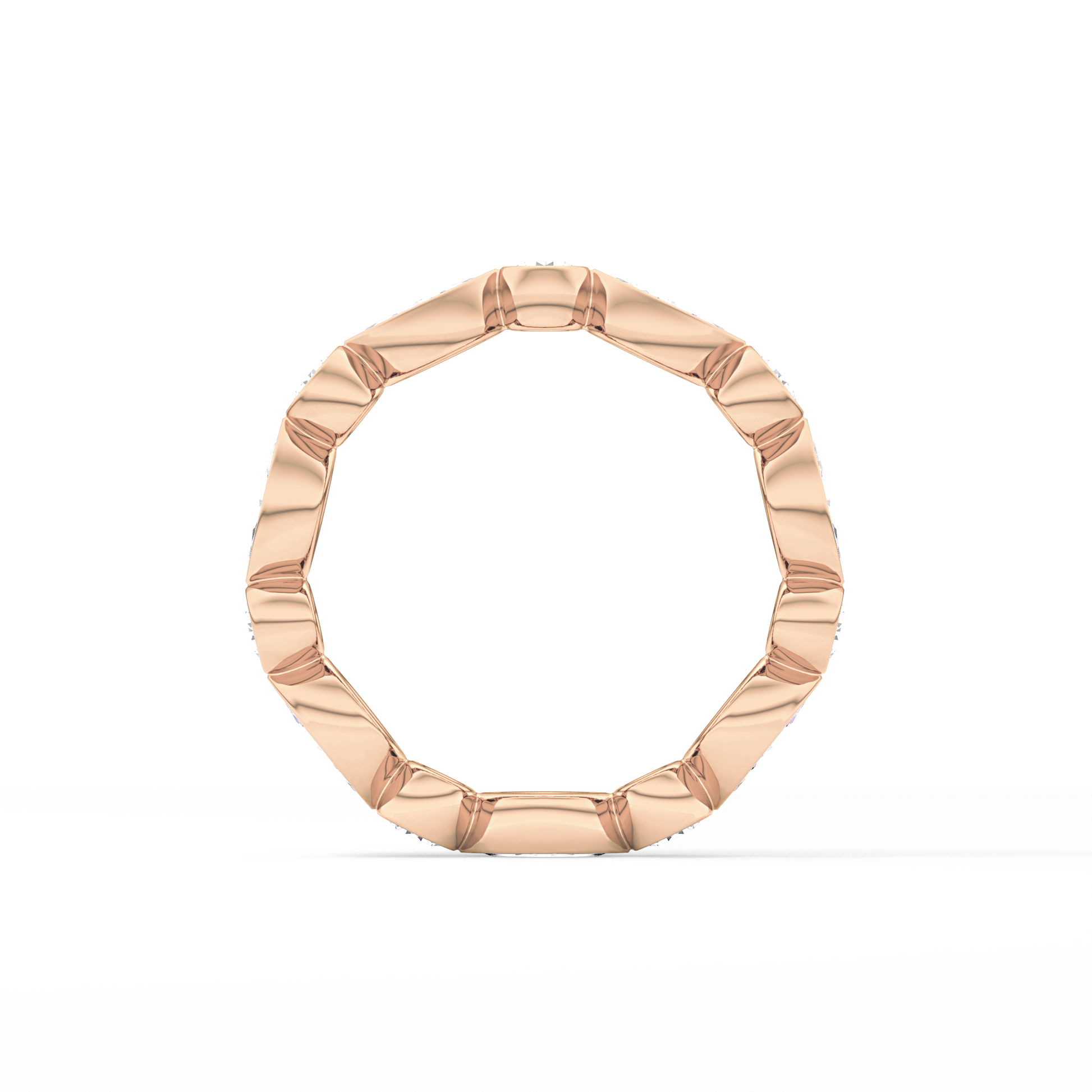 0.98 TCW Round & Marquise  Lab Grown Diamond Wedding Band