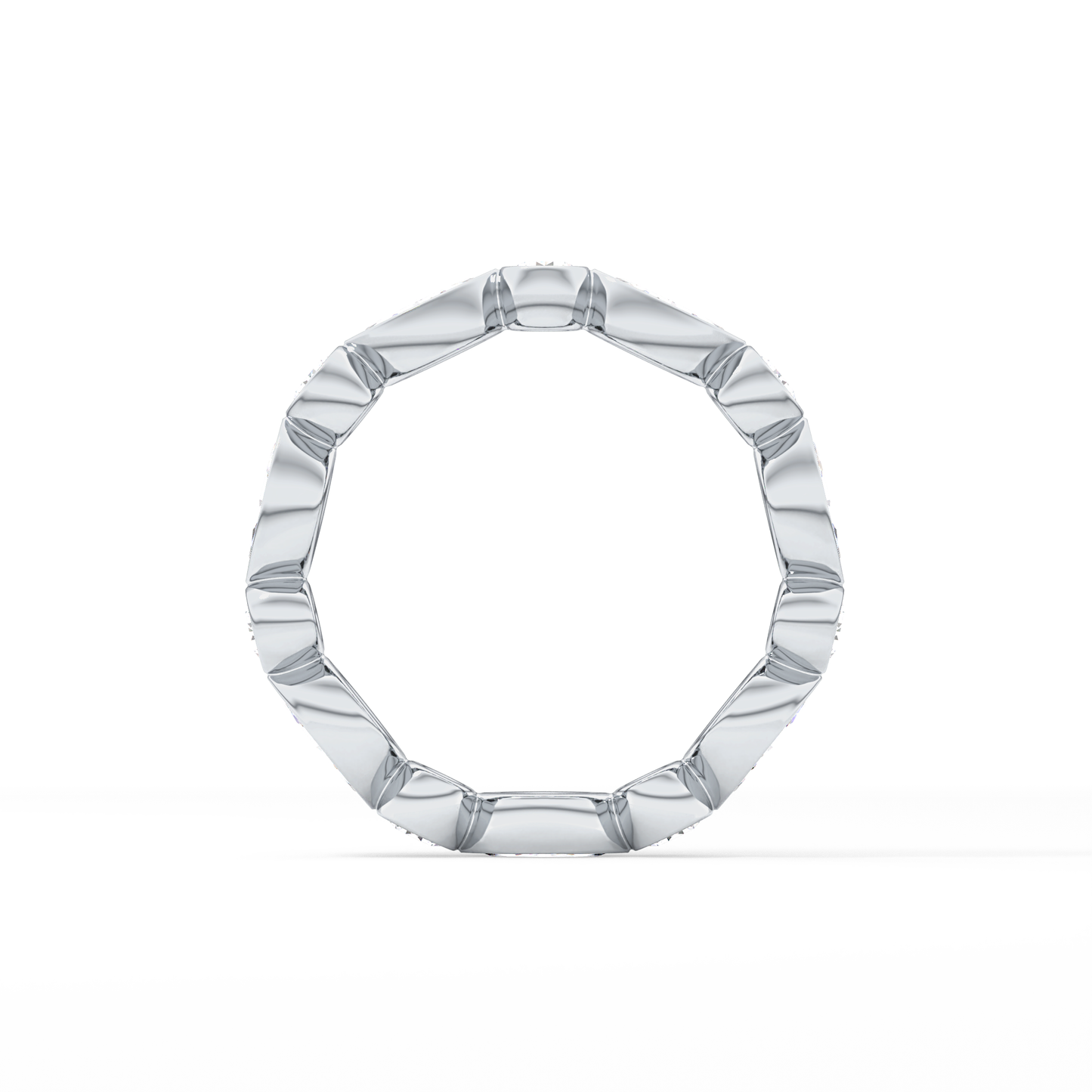 0.98 TCW Round & Marquise  Lab Grown Diamond Wedding Band