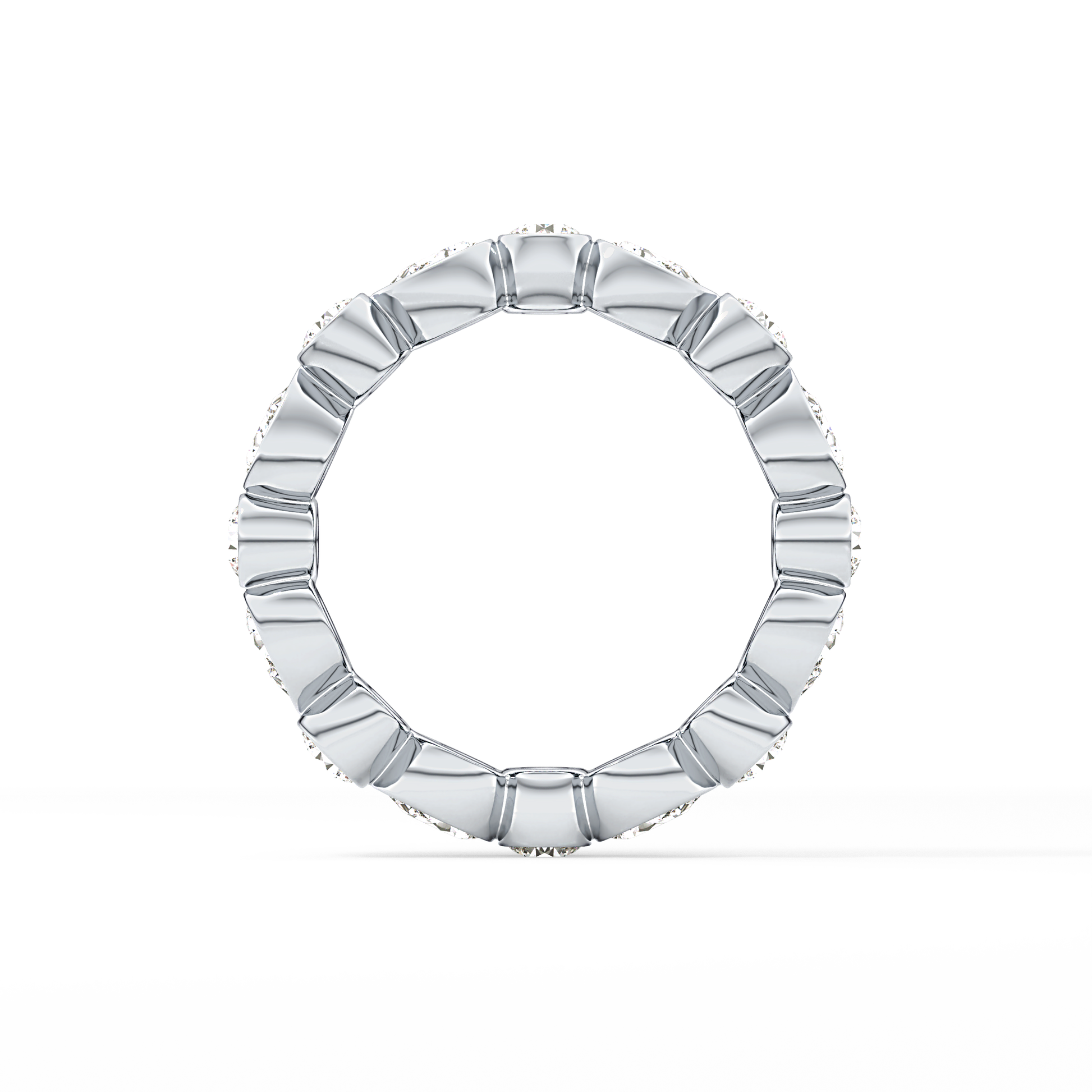 1.28 TCW Round & Pear Lab Grown Diamond Wedding Band