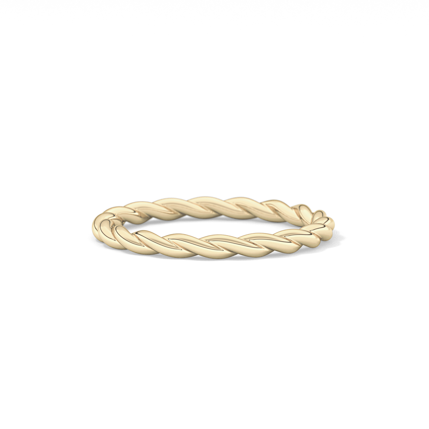 Twisted Shank Wedding Band