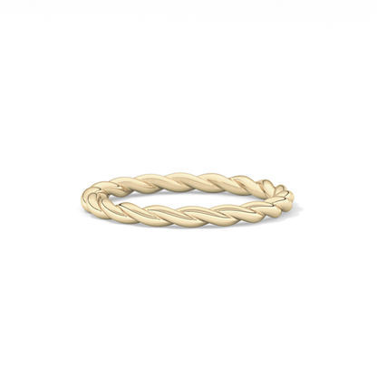 Twisted Shank Wedding Band