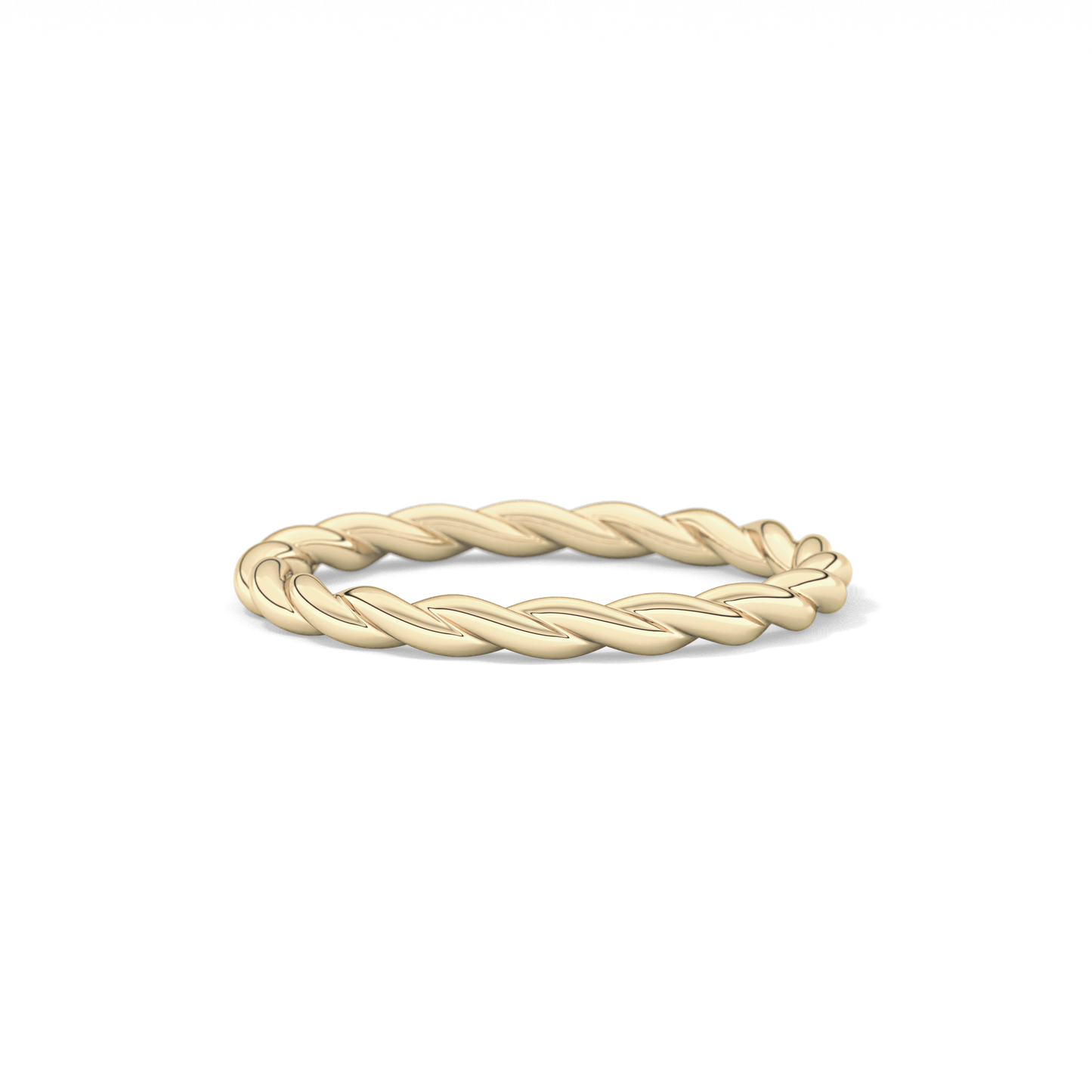 Twisted Shank Wedding Band