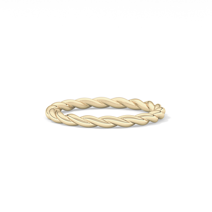 Twisted Shank Wedding Band