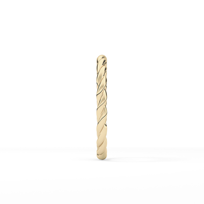 Twisted Shank Wedding Band