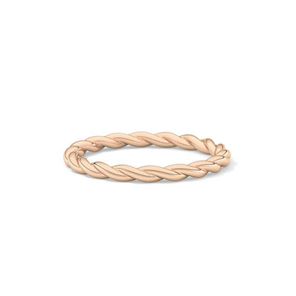 Twisted Shank Wedding Band