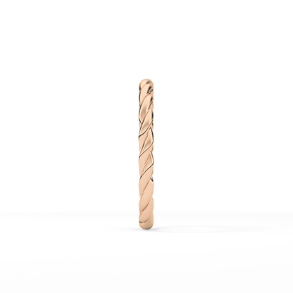 Twisted Shank Wedding Band