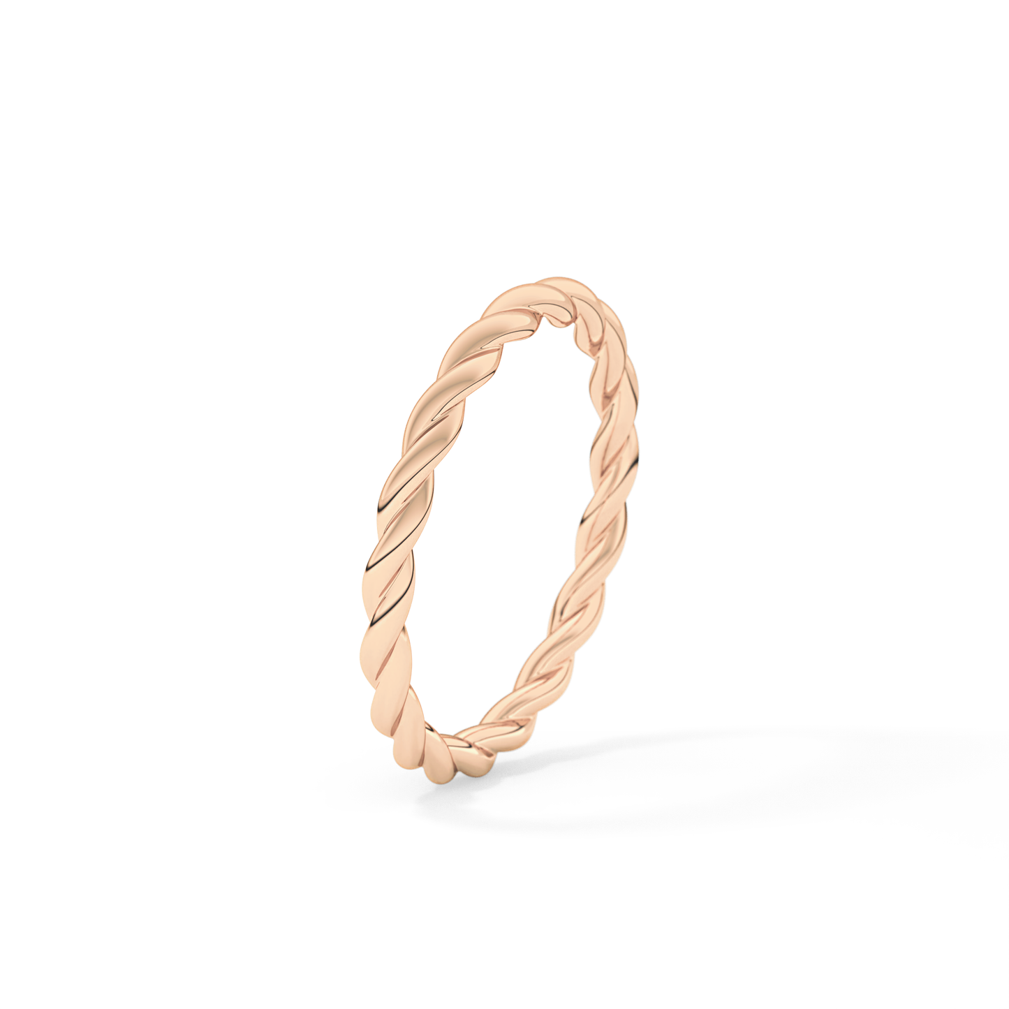 Twisted Shank Wedding Band