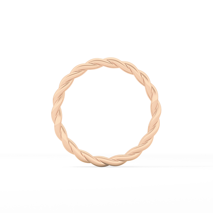 Twisted Shank Wedding Band