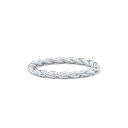 Twisted Shank Wedding Band