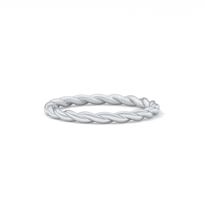 Twisted Shank Wedding Band