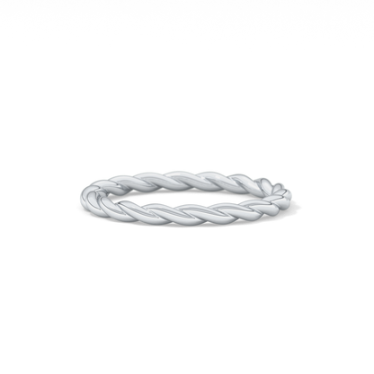 Twisted Shank Wedding Band