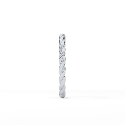 Twisted Shank Wedding Band