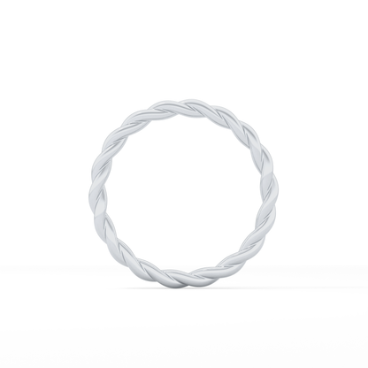 Twisted Shank Wedding Band