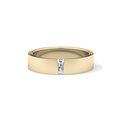 0.1 TCW Baguette  Lab Grown Diamond Wedding Band