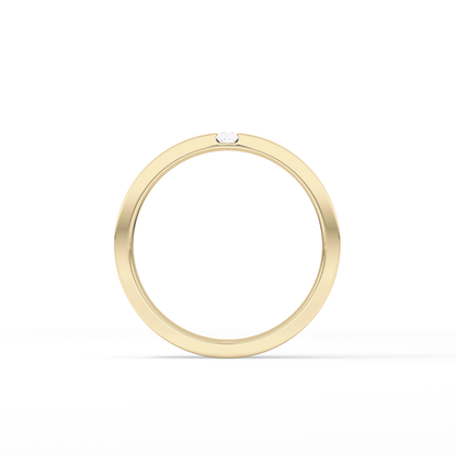 0.1 TCW Baguette  Lab Grown Diamond Wedding Band