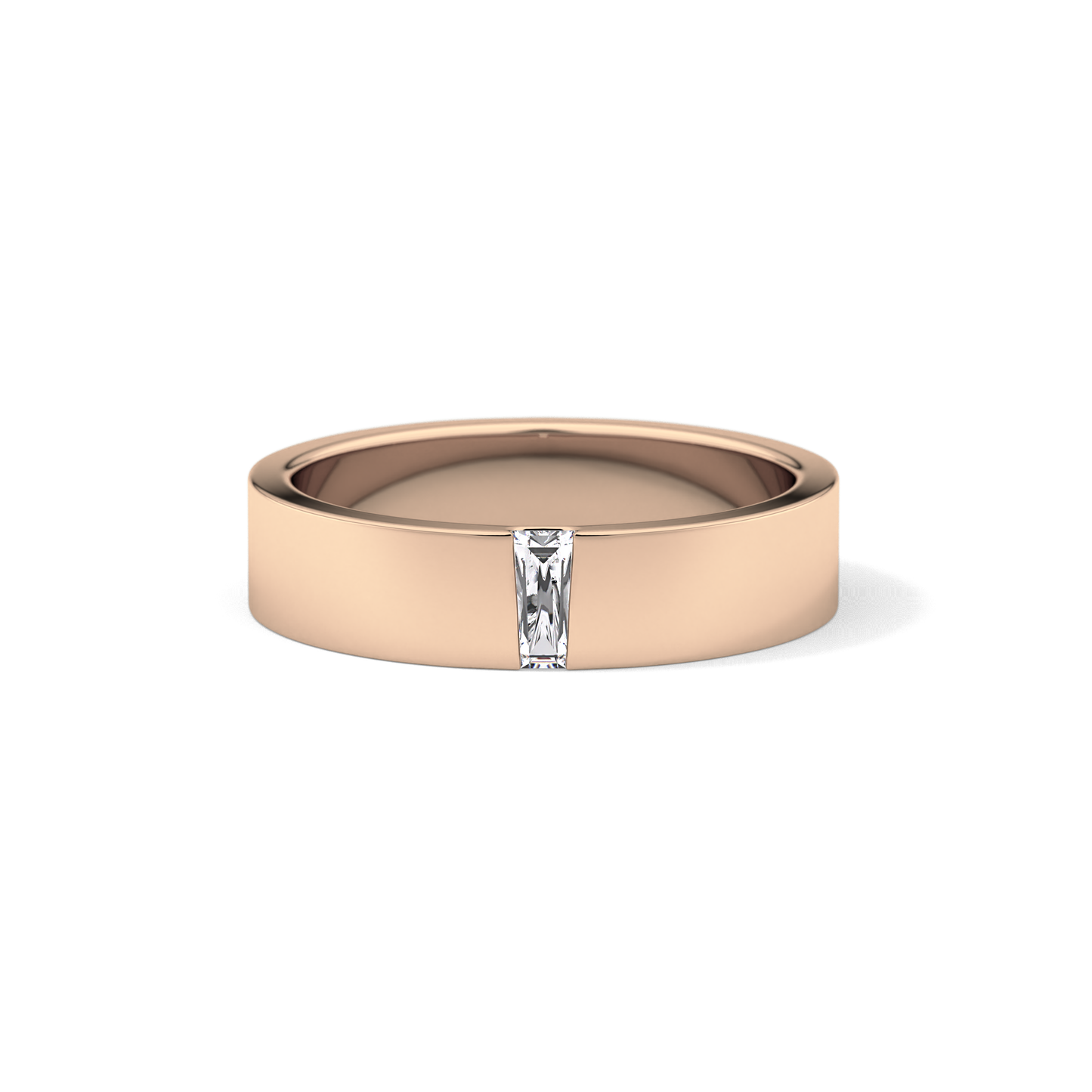 0.1 TCW Baguette  Lab Grown Diamond Wedding Band