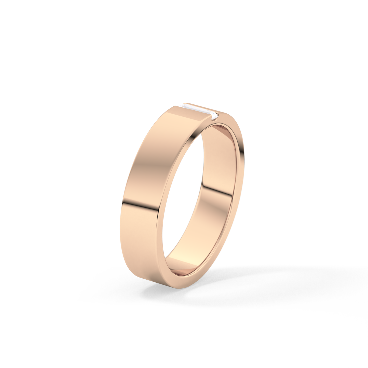 0.1 TCW Baguette  Lab Grown Diamond Wedding Band