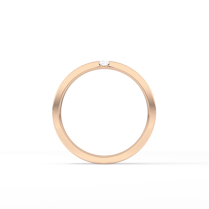 0.1 TCW Baguette  Lab Grown Diamond Wedding Band