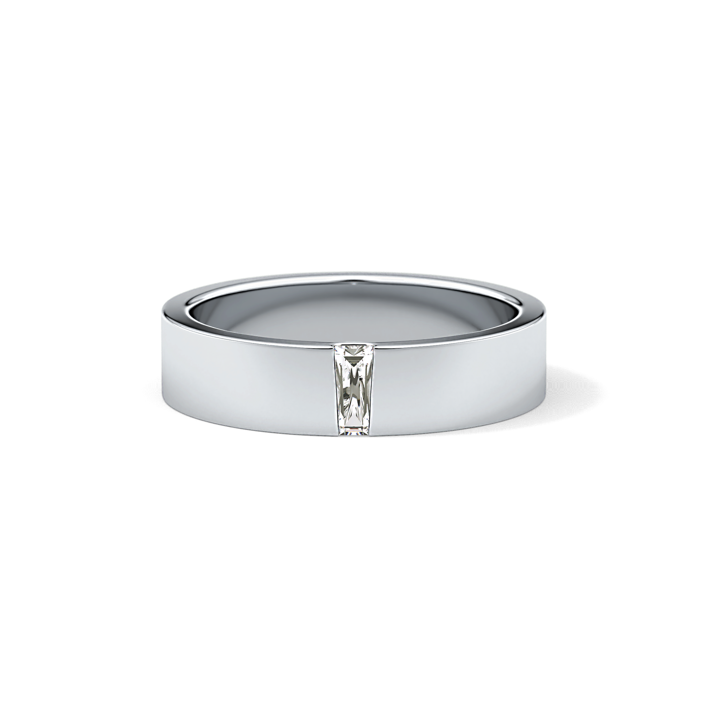 0.1 TCW Baguette  Lab Grown Diamond Wedding Band