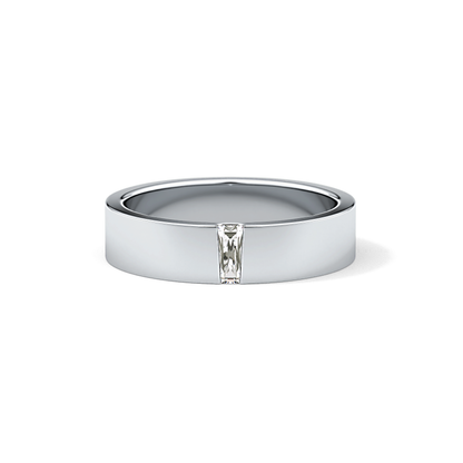0.1 TCW Baguette  Lab Grown Diamond Wedding Band