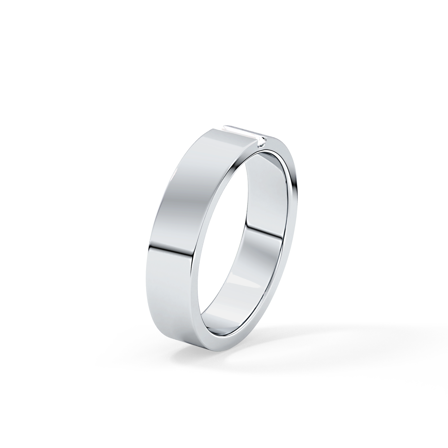 0.1 TCW Baguette  Lab Grown Diamond Wedding Band