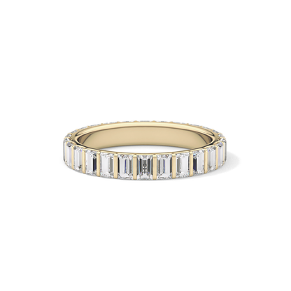 1.08 TCW Baguette Lab Grown Diamond Full Eternity Wedding Band