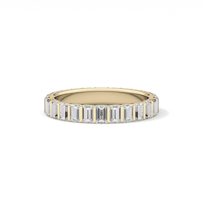 1.08 TCW Baguette Lab Grown Diamond Full Eternity Wedding Band