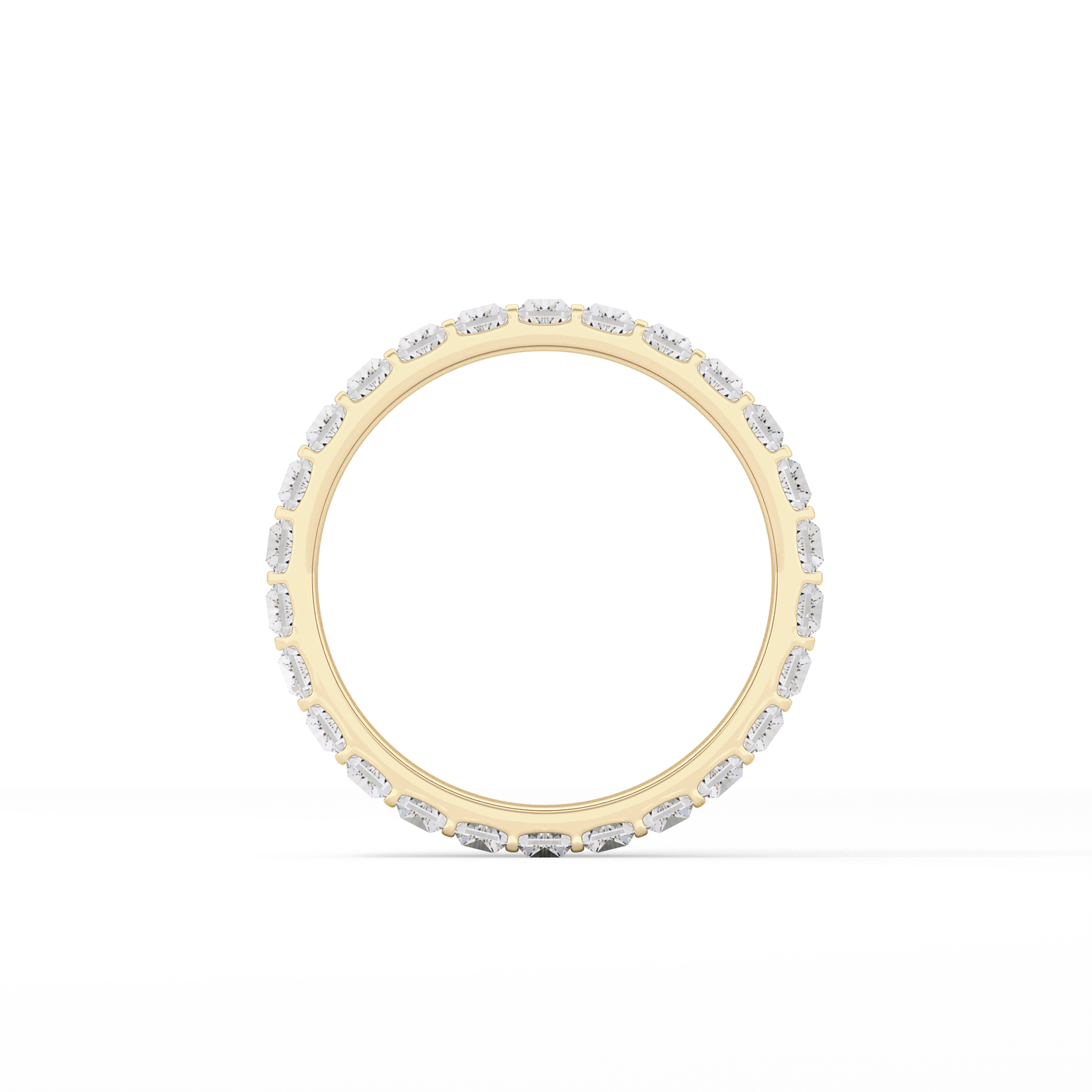 1.08 TCW Baguette Lab Grown Diamond Full Eternity Wedding Band
