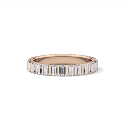 1.08 TCW Baguette Lab Grown Diamond Full Eternity Wedding Band