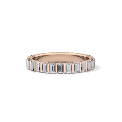 1.08 TCW Baguette Lab Grown Diamond Full Eternity Wedding Band