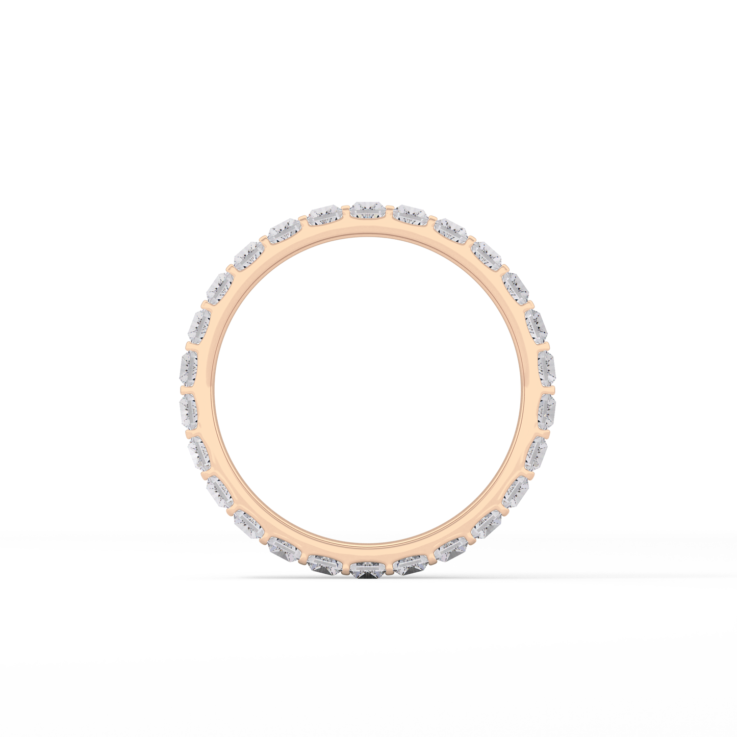 1.08 TCW Baguette Lab Grown Diamond Full Eternity Wedding Band
