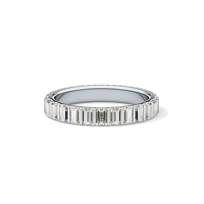1.08 TCW Baguette Lab Grown Diamond Full Eternity Wedding Band