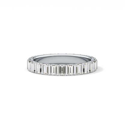 1.08 TCW Baguette Lab Grown Diamond Full Eternity Wedding Band