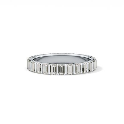 1.08 TCW Baguette Lab Grown Diamond Full Eternity Wedding Band