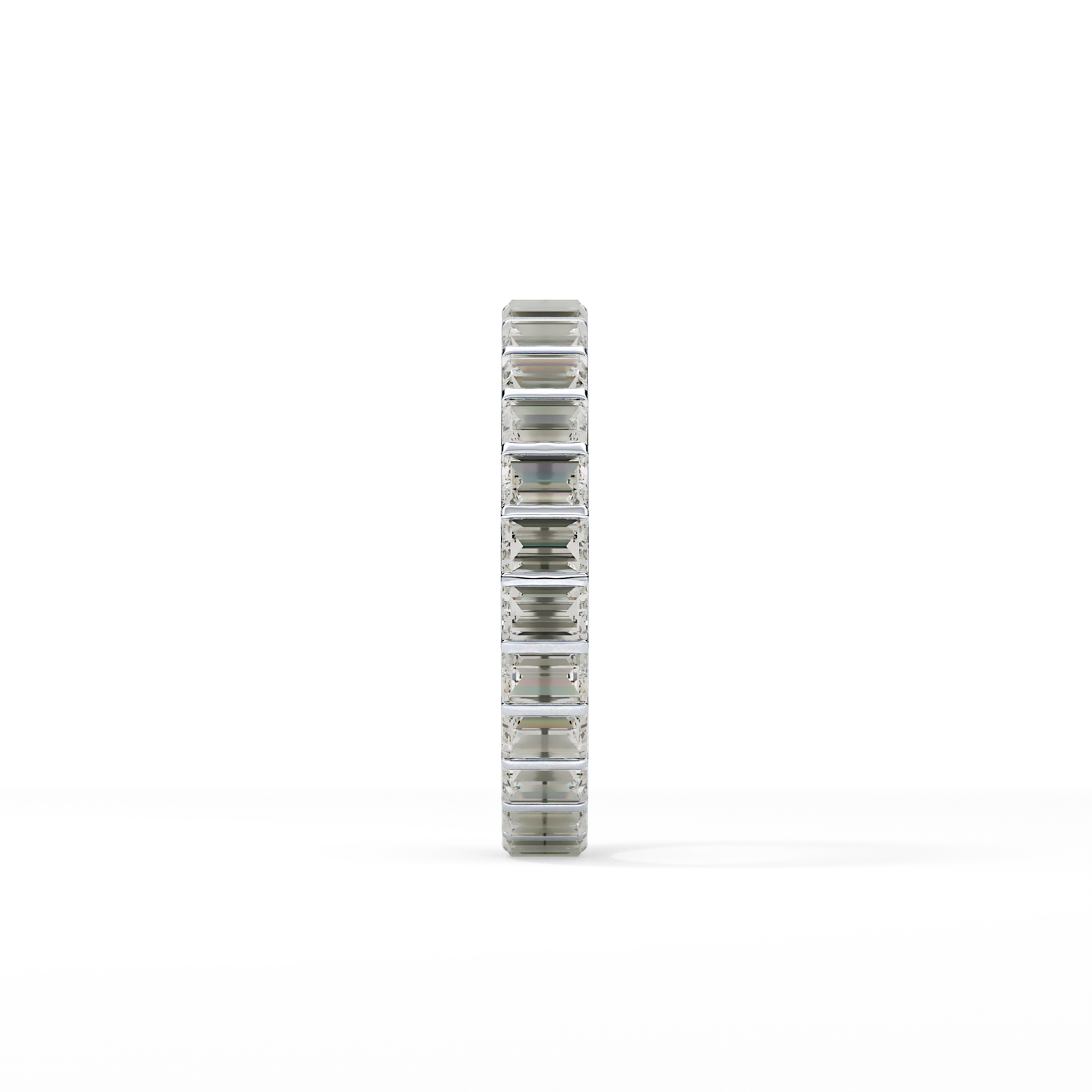 1.08 TCW Baguette Lab Grown Diamond Full Eternity Wedding Band