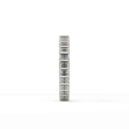 1.08 TCW Baguette Lab Grown Diamond Full Eternity Wedding Band