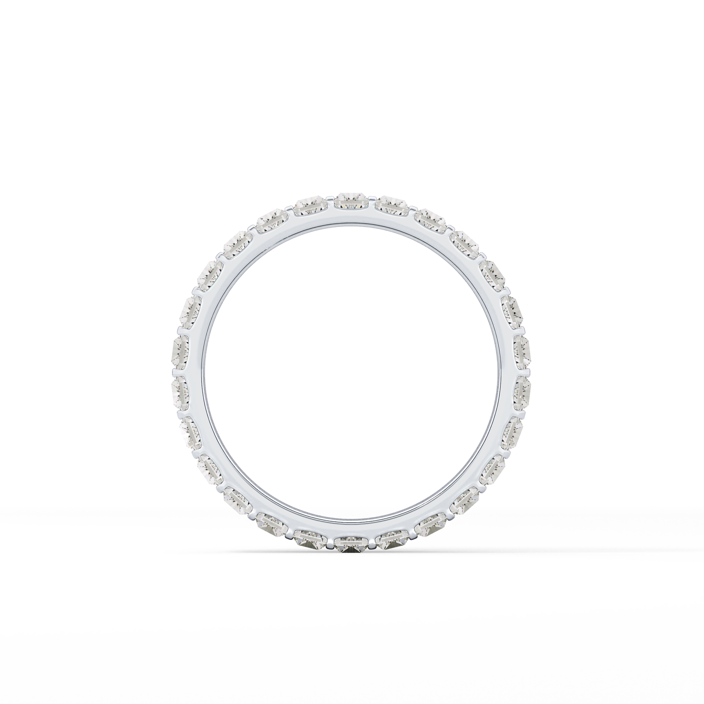 1.08 TCW Baguette Lab Grown Diamond Full Eternity Wedding Band