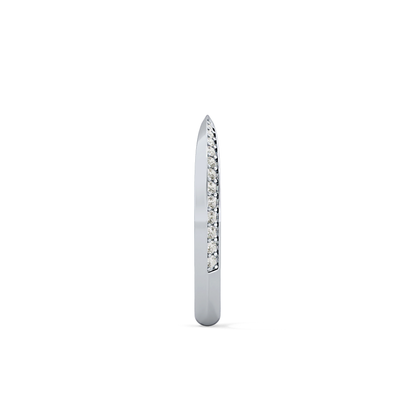 0.16 TCW Round Lab Grown Diamond Half Eternity Wedding Band