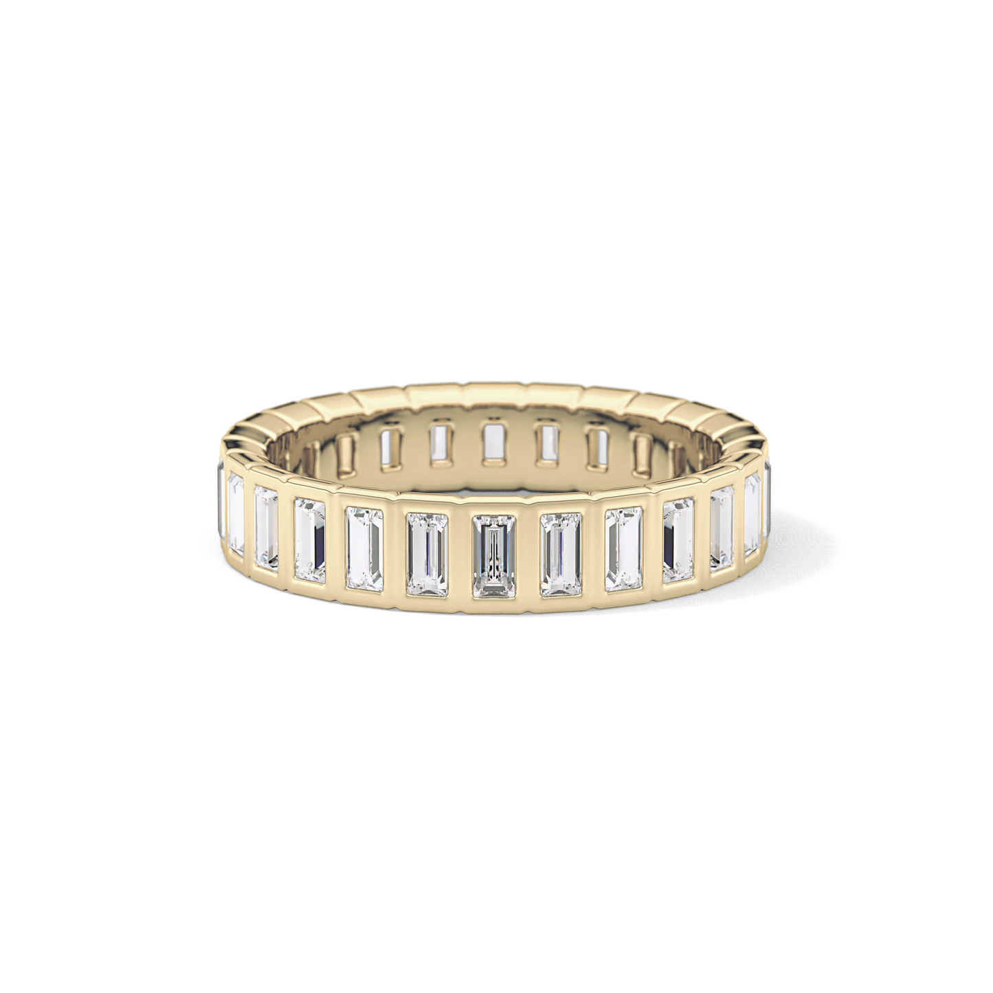 0.8 TCW Baguette Lab Grown Diamond Full Eternity Wedding Band
