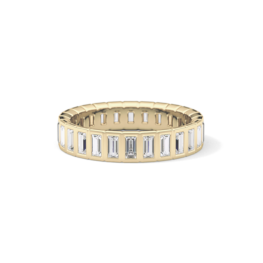 0.8 TCW Baguette Lab Grown Diamond Full Eternity Wedding Band