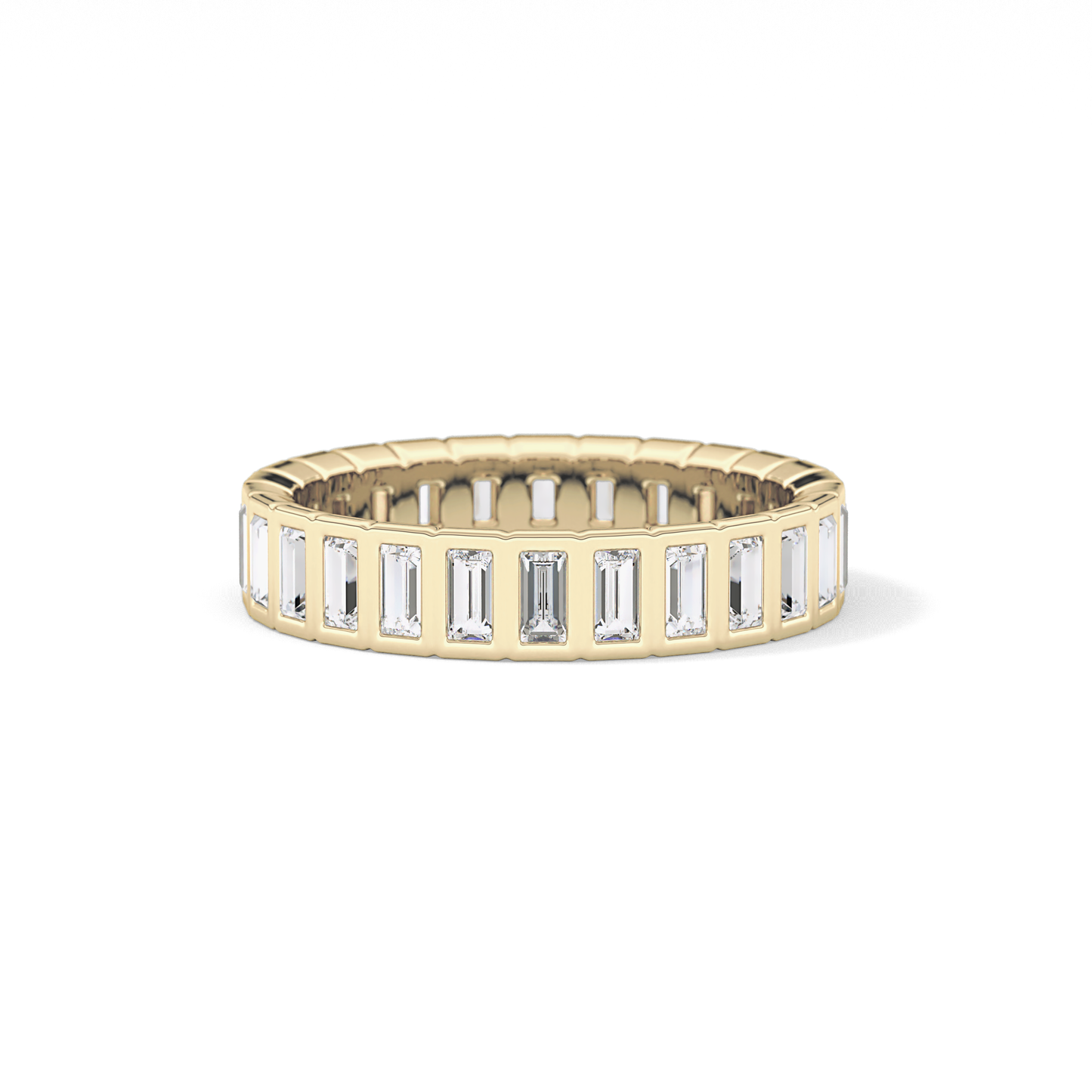 0.8 TCW Baguette Lab Grown Diamond Full Eternity Wedding Band